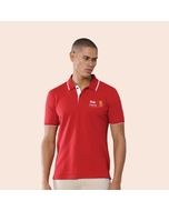 Greys&Blues Jacq Polo T-Shirt-Red with White